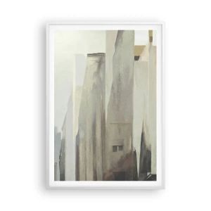 Poster in cornice bianca - Sogno sulla città - 70x100 cm