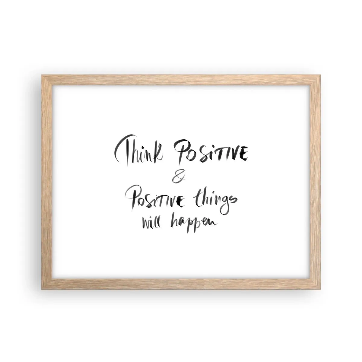 Poster in cornice rovere chiaro - Come vivere? - 40x30 cm