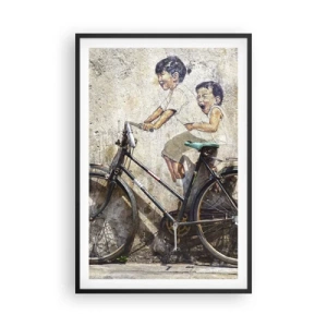 Poster in cornice nera - Vero o falso? - 61x91 cm