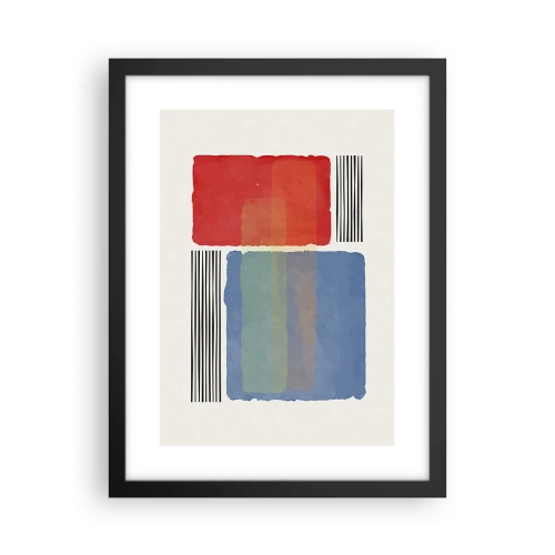 Poster in cornice nera - Spirito e lettera della geometria - 30x40 cm