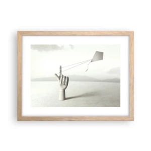 Poster in cornice rovere chiaro - Prova di forza - 40x30 cm