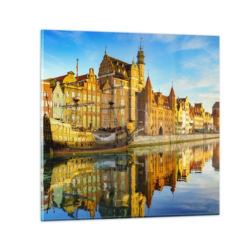 Quadro su vetro - Il riflesso del passato - 30x30 cm