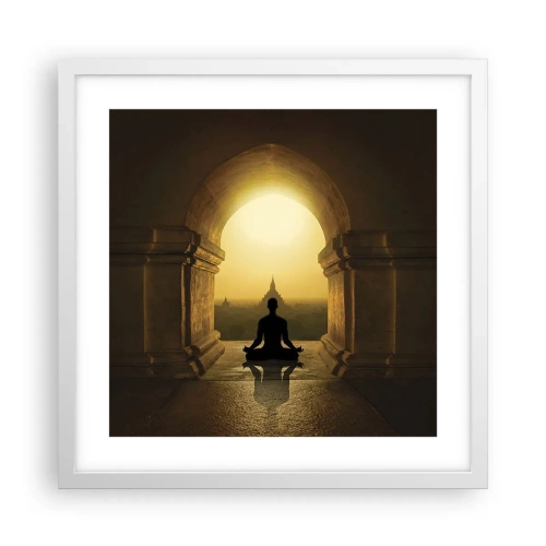 Poster in cornice bianca - Armonia completa - 40x40 cm