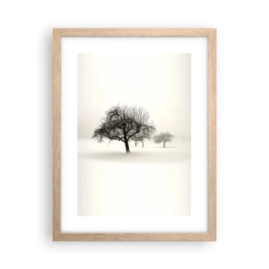 Poster in cornice rovere chiaro - Sogno invernale - 30x40 cm