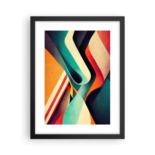Poster in cornice nera - Composizione intensa - 30x40 cm