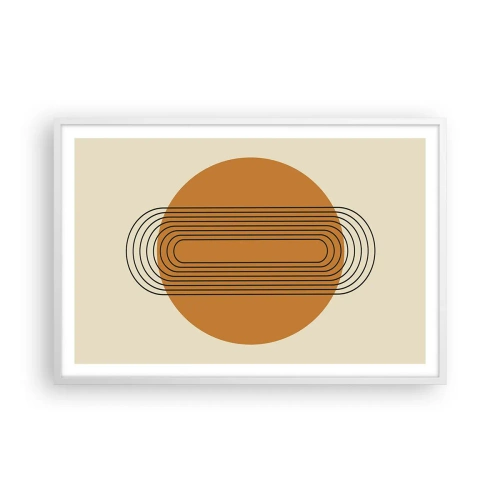 Poster in cornice bianca - Piano perfetto - 91x61 cm