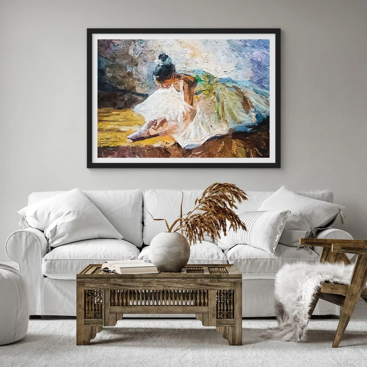 Poster in cornice nera - Dal quadro di Degas - 50x40 cm