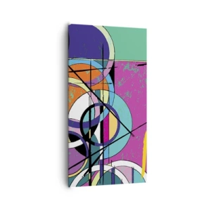 Quadro su tela - Stampe su Tela - Un cerchio dietro l'altro - 65x120 cm