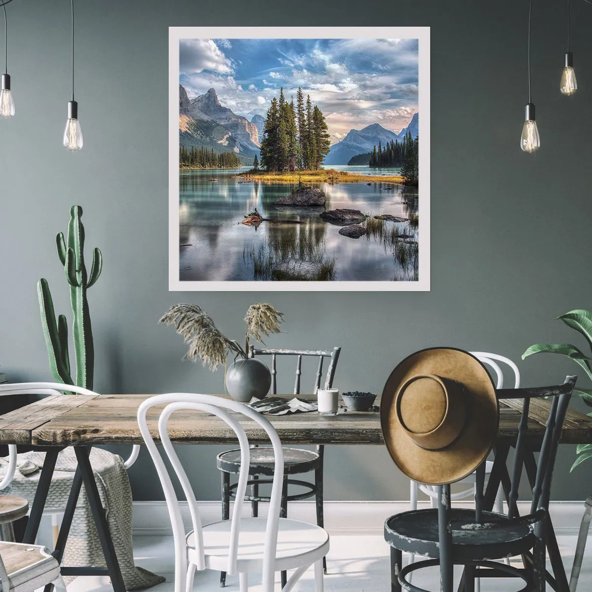 Poster - Sulle acque grandi e limpide...  - 40x40 cm