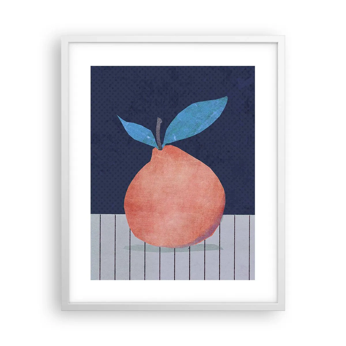 Poster in cornice bianca - Convessità e piano - 40x50 cm