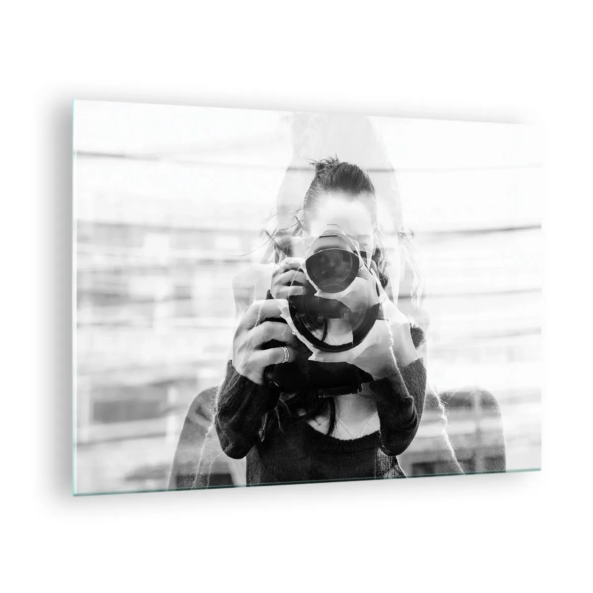 Quadro su vetro - Il creatore e il suo materiale - 70x50cm - Il creatore e il materiale - Decorazione murale moderna per soggiorno e camera da letto ARTTOR