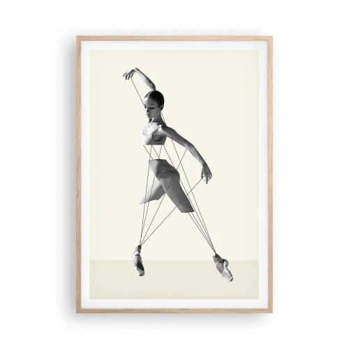 Poster in cornice rovere chiaro - Nel teatro del mondo - 70x100 cm