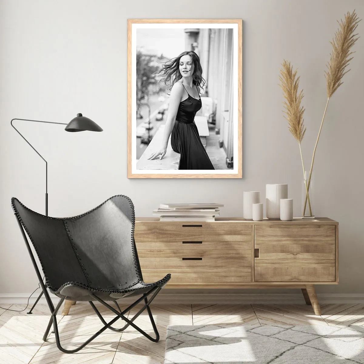 Poster in cornice rovere chiaro - Sicuramente parigina - 50x70 cm