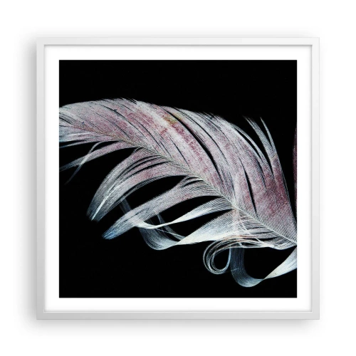 Poster in cornice bianca - Pensa al tocco - 60x60 cm