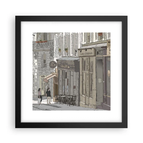 Poster in cornice nera - Gioie cittadine - 30x30 cm