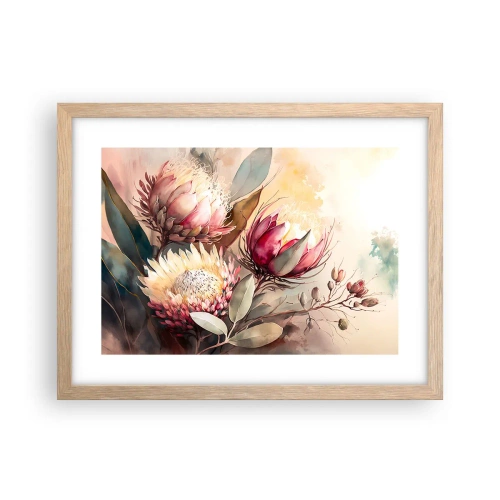 Poster in cornice rovere chiaro - Di profilo e di fronte - 40x30 cm