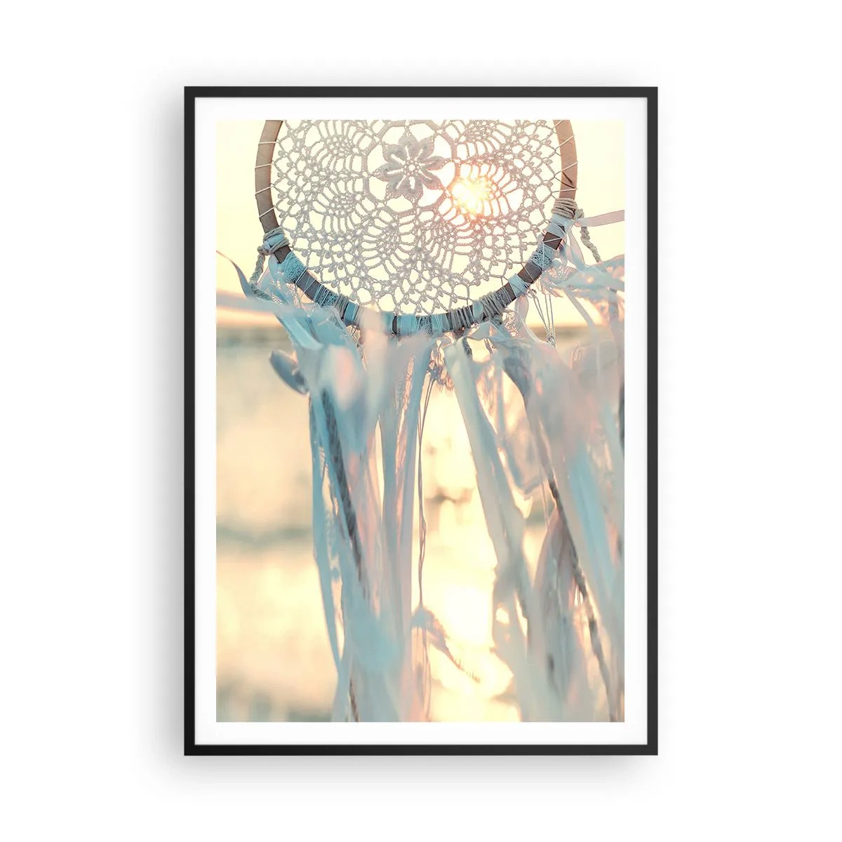 Poster in cornice nera - Totem di pizzo - 70x100 cm