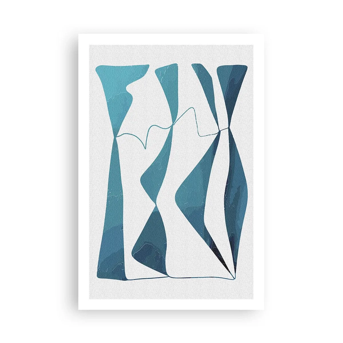 Poster - Astrazione: legame turchese - 61x91 cm