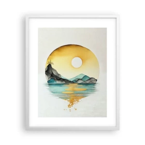 Poster in cornice bianca - Nel cerchio della bellezza - 40x50 cm