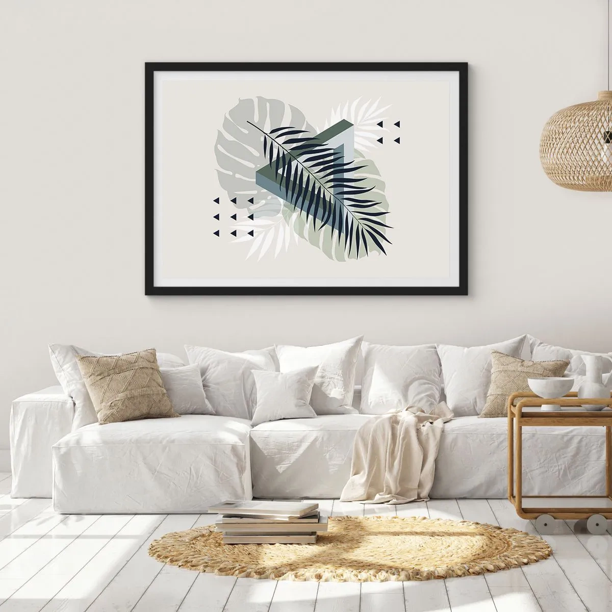 Poster in cornice nera - Natura e geometria: due ordini? - 91x61 cm
