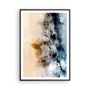 Poster in cornice nera - Immersi in una nuvola di nebbia - 70x100 cm
