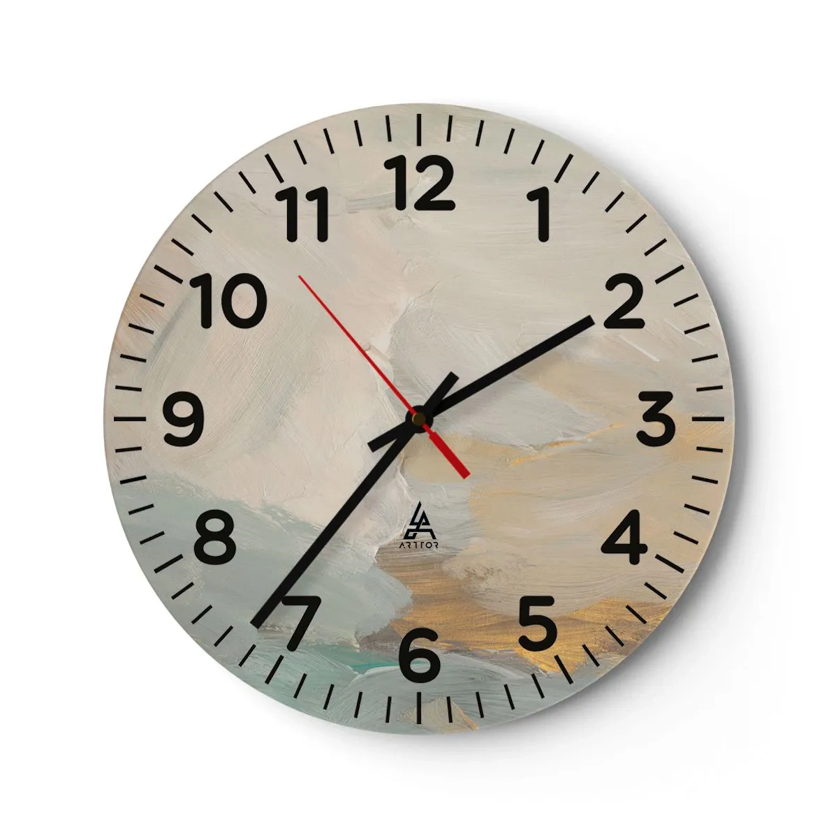 Orologio da parete - Orologio in Vetro - Astrazione: il paese della mitezza - 40x40 cm