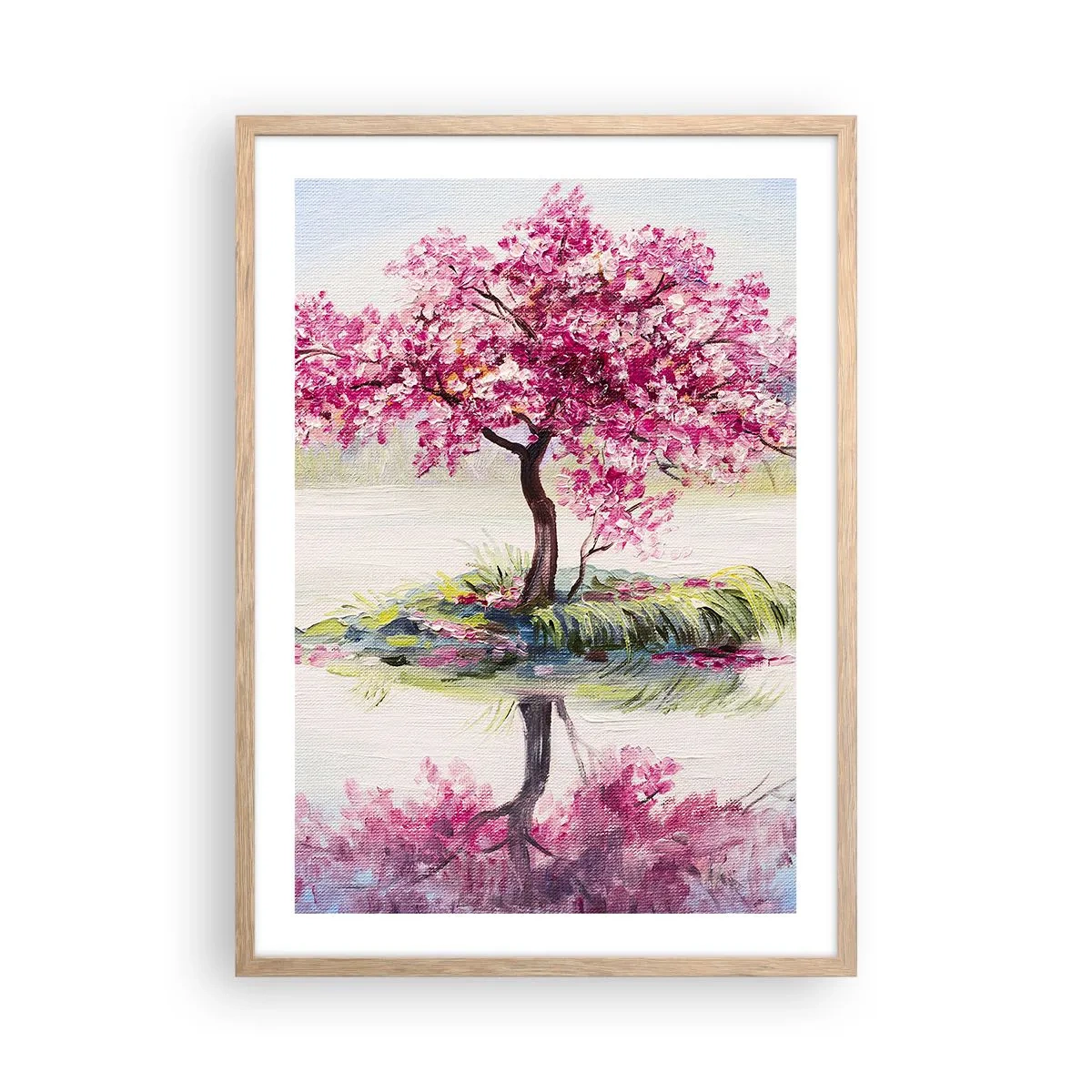 Poster in cornice rovere chiaro - La festa della primavera - 50x70 cm