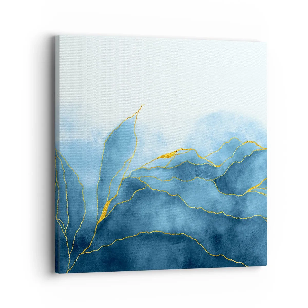 Quadro su tela - Stampe su Tela - Blu nell'oro - 40x40 cm