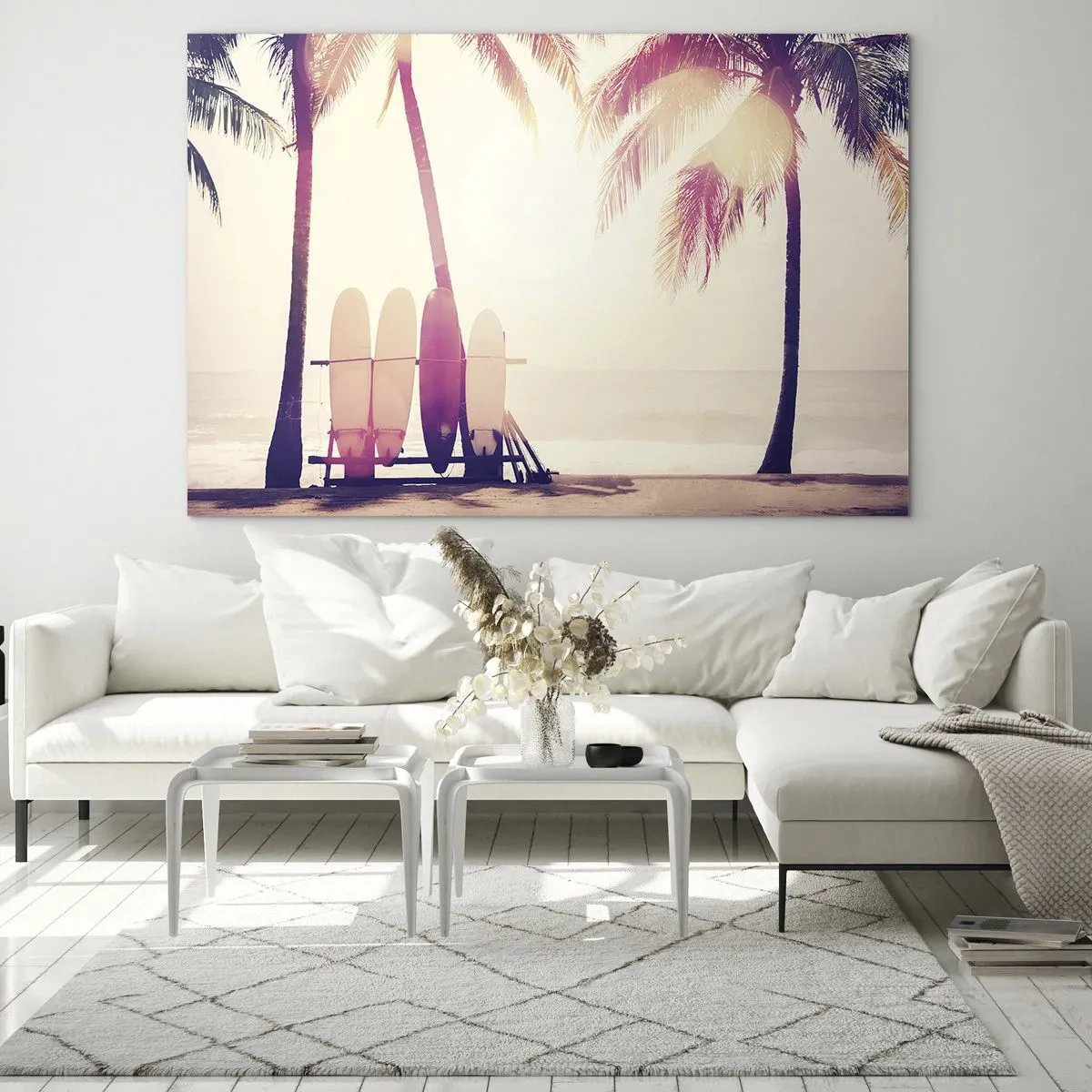 Quadro su vetro - Sarà una giornata fantastica - 120x80cm - Sarà un giorno fantastico - Decorazione murale moderna per soggiorno e camera da letto ARTTOR