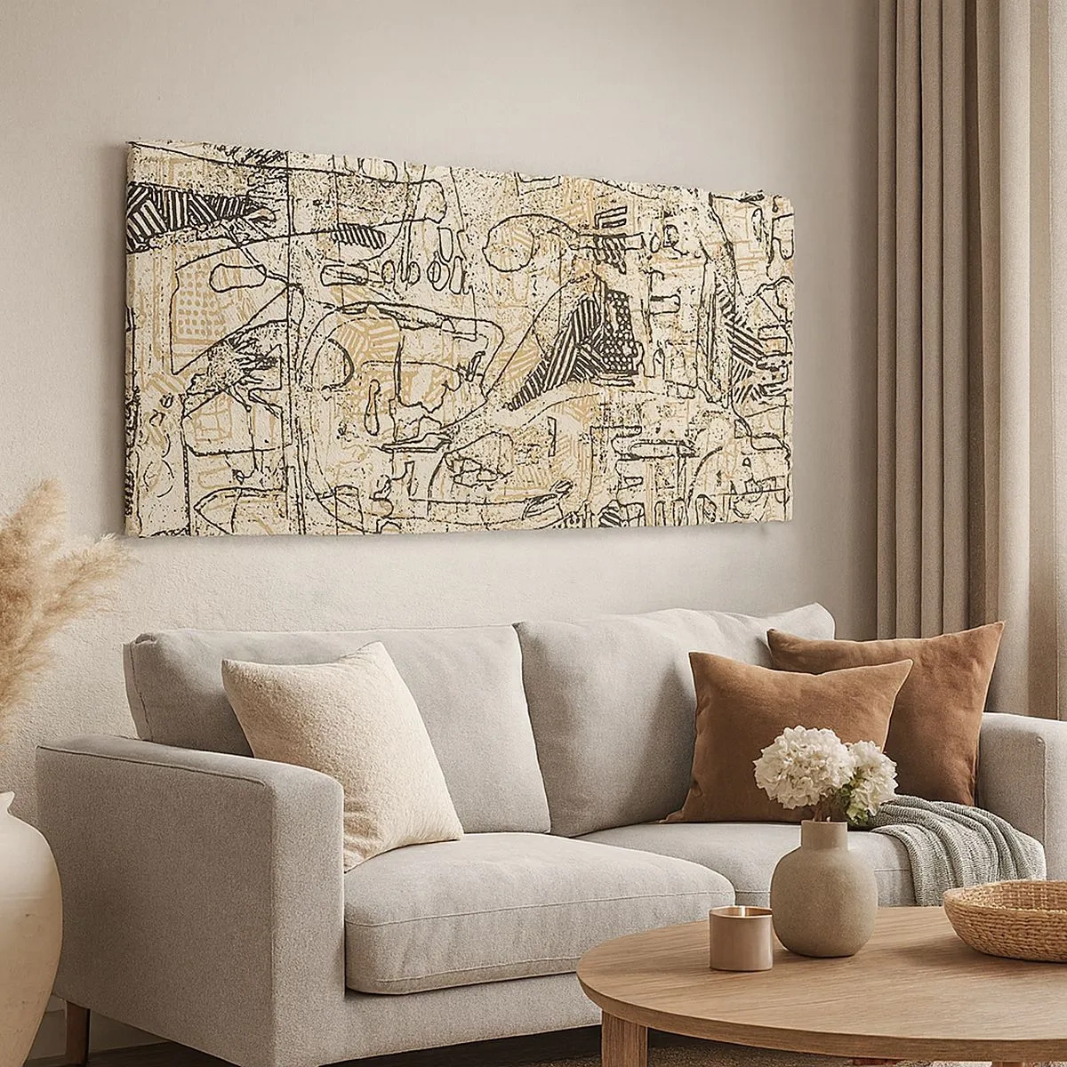 Quadro su tela - Stampe su Tela - In attesa di essere decifrato - 100x40 cm