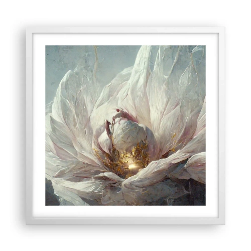 Poster in cornice bianca - Fiorisce ogni cento anni - 50x50 cm