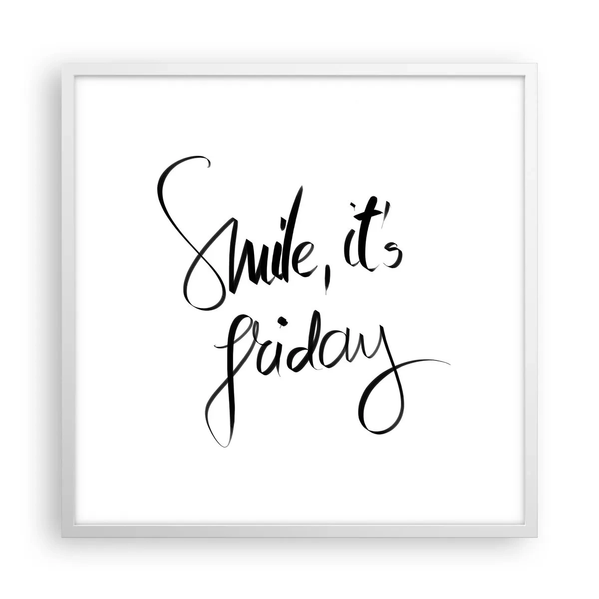 Poster in cornice bianca - Vera gioia - 60x60 cm