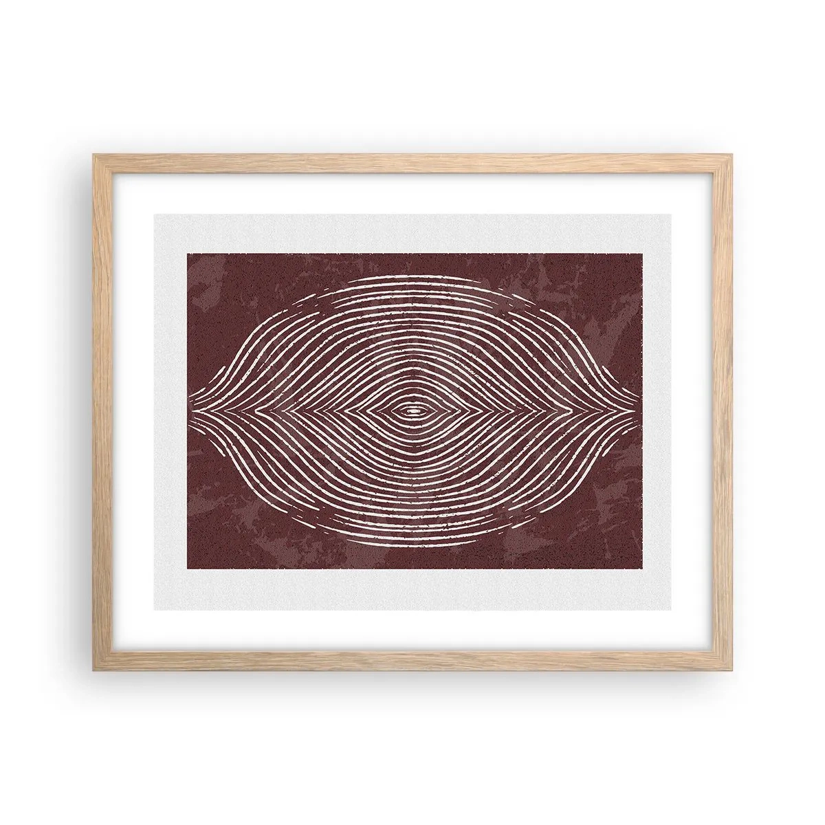 Poster in cornice rovere chiaro - Lo spazio parlante - 50x40 cm