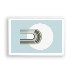 Poster in cornice bianca - Attrazione irresistibile - 91x61 cm