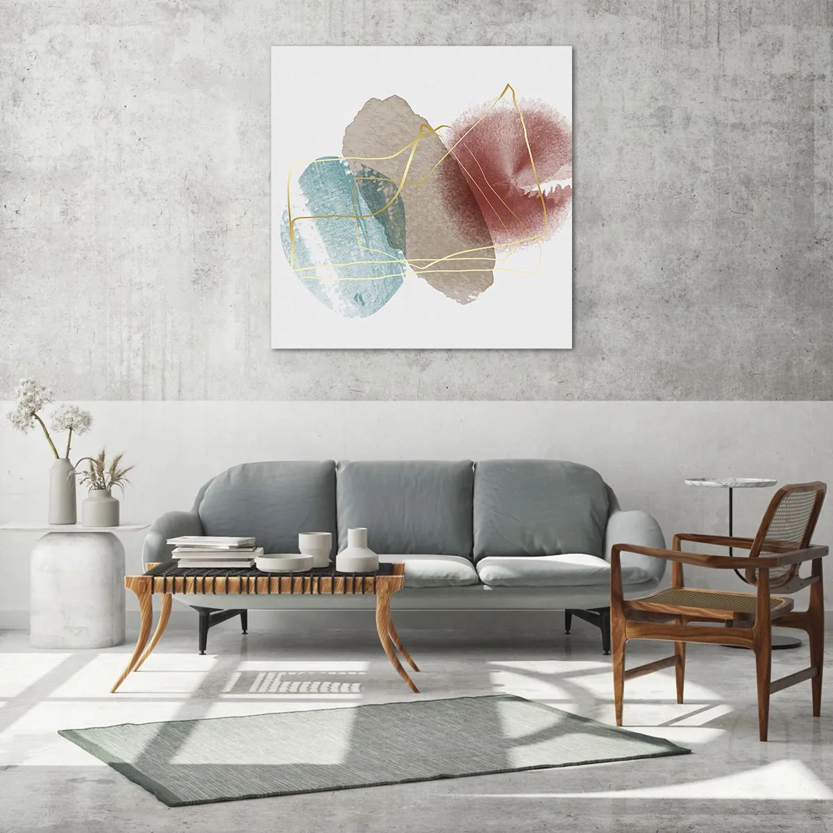 Quadro su vetro - Coralli dello spazio - 40x40 cm