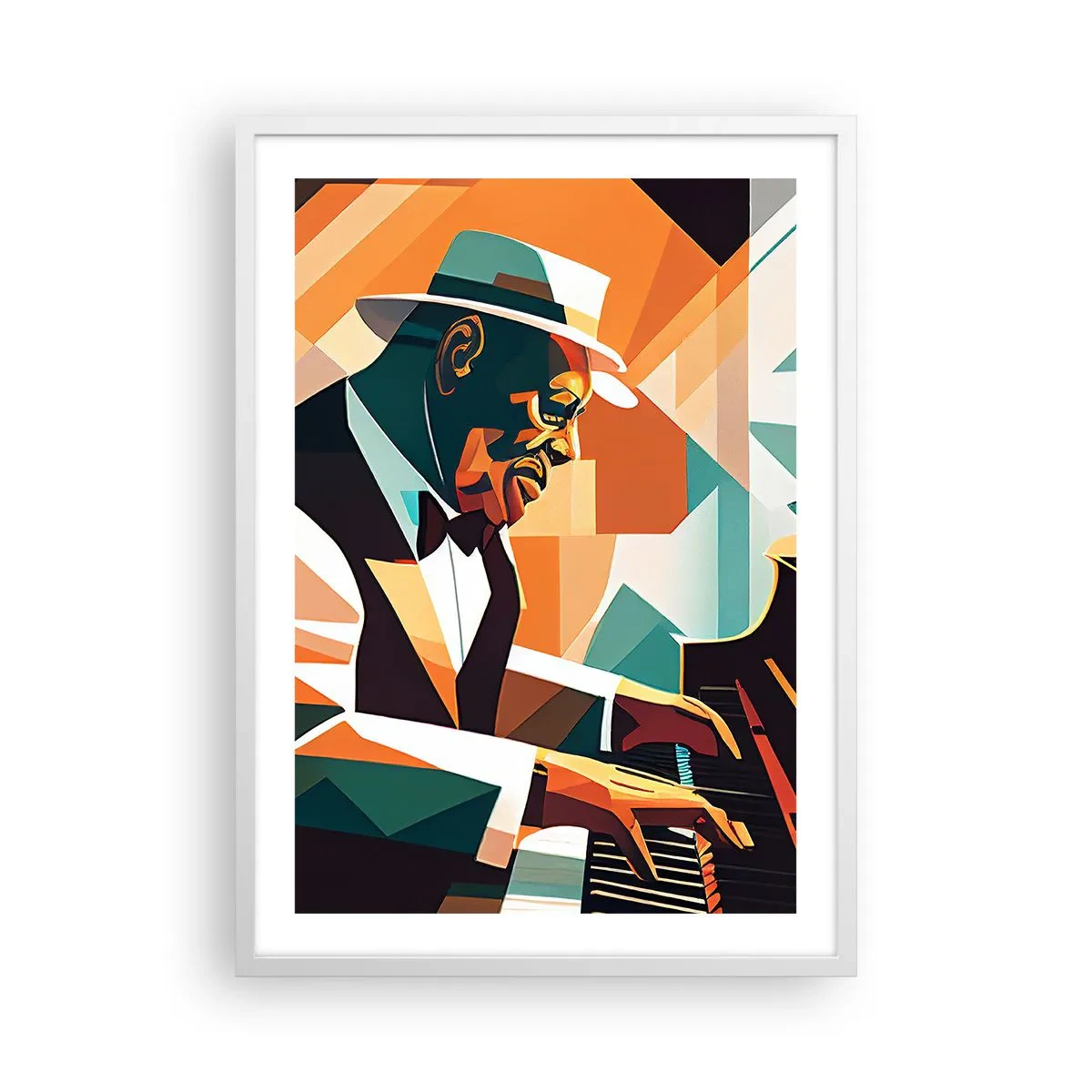 Poster in cornice bianca - Tutto il jazz - 50x70 cm