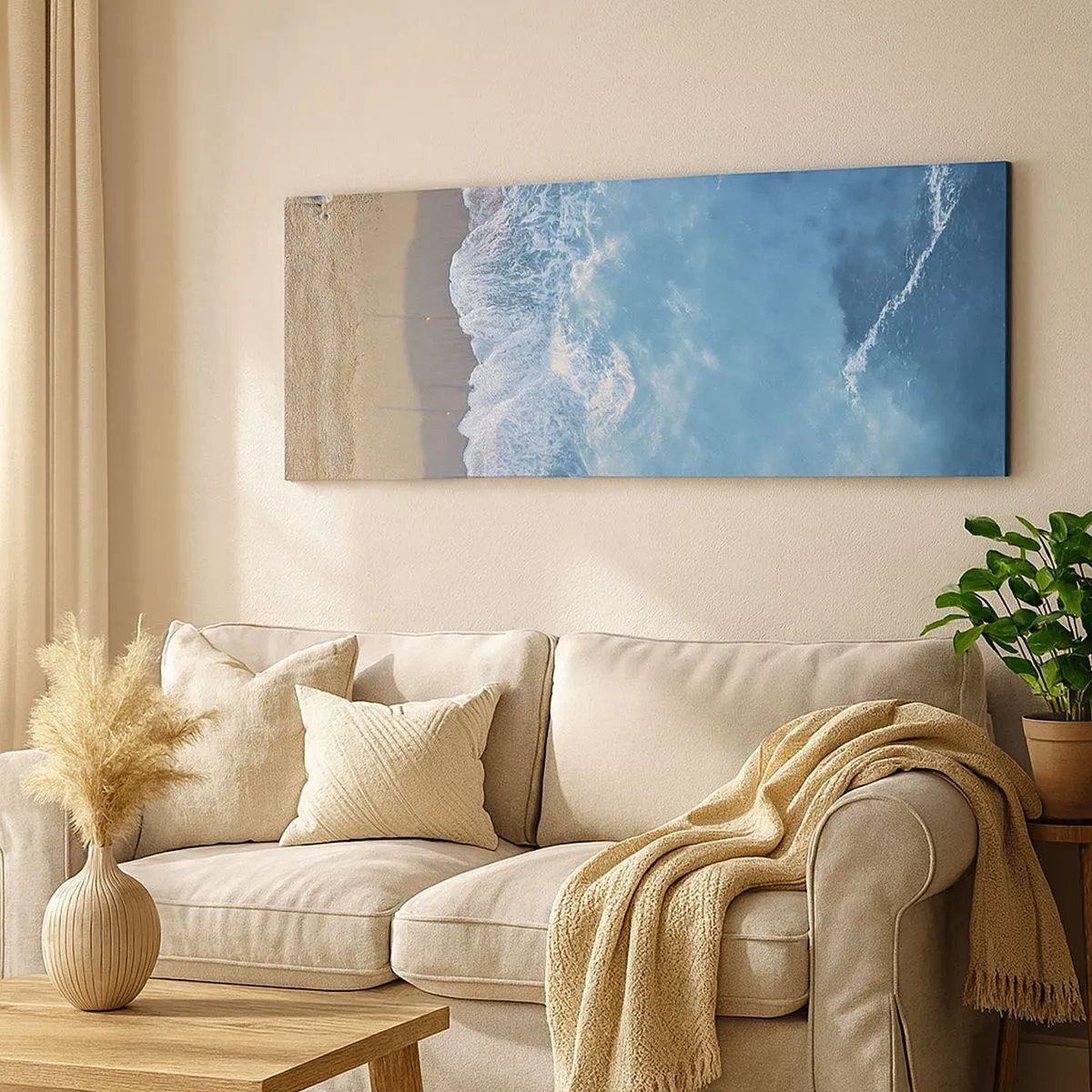 Quadro su tela - Stampe su Tela - La forza del blu - 100x40 cm