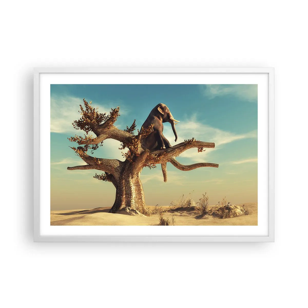 Poster in cornice bianca - Nuovo punto di vista - 70x50 cm