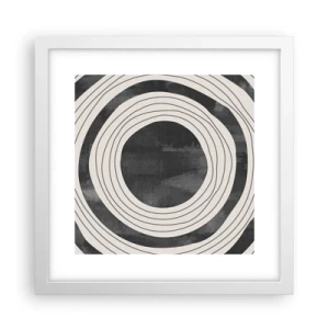 Poster in cornice bianca - Proprio al centro - 30x30 cm