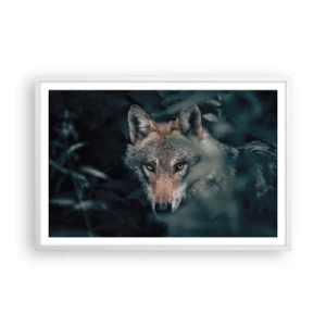 Poster in cornice bianca - Cacciatore - 91x61 cm