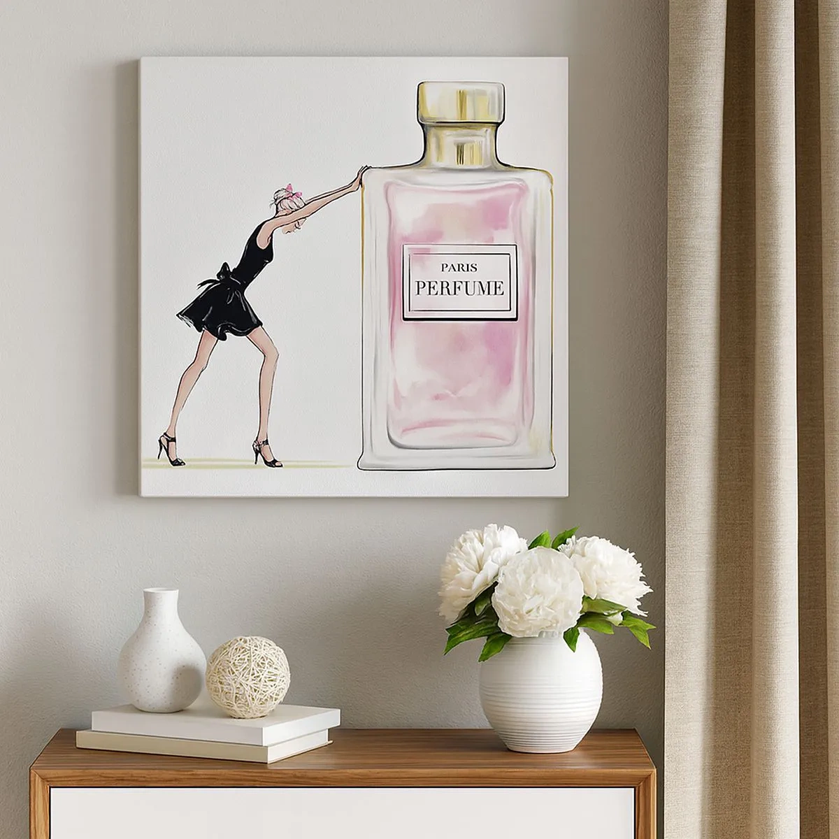 Quadro su tela - Stampe su Tela - L'essenza della femminilità - 30x30 cm