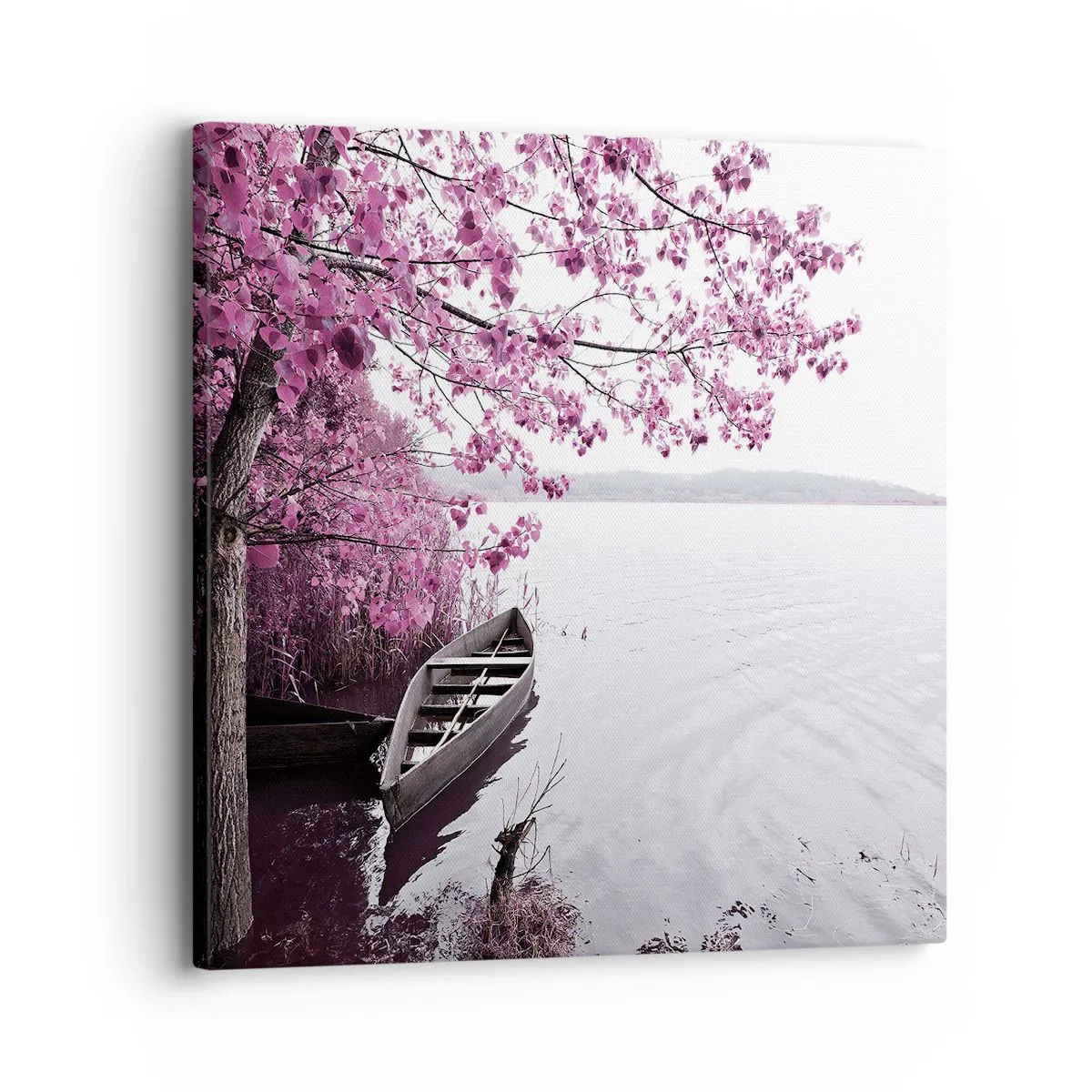 Quadro su tela - Stampe su Tela - Nel silenzio rosa - 30x30 cm