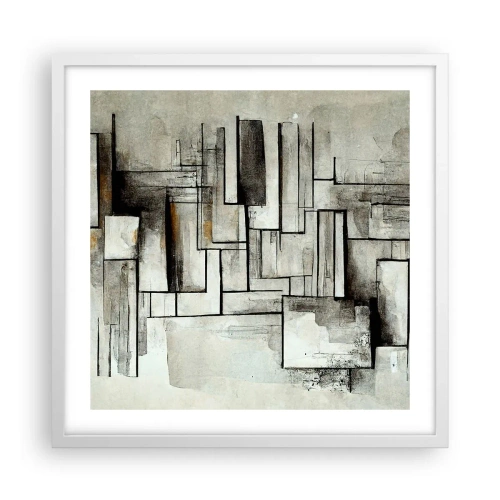 Poster in cornice bianca - La forza della semplicità - 50x50 cm