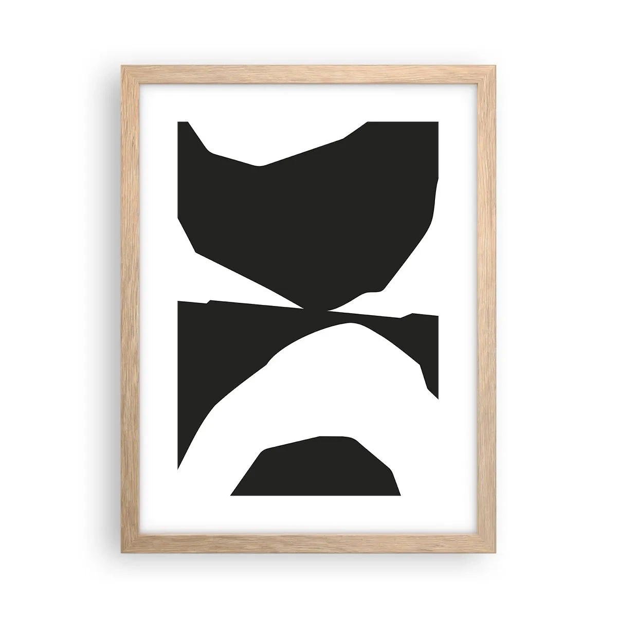 Poster in cornice rovere chiaro - Positivo - negativo - 30x40 cm