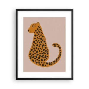 Poster in cornice nera - Il leopardo è un motivo di moda - 40x50 cm