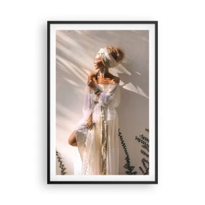 Poster in cornice nera - Il sole e la ragazza - 61x91 cm