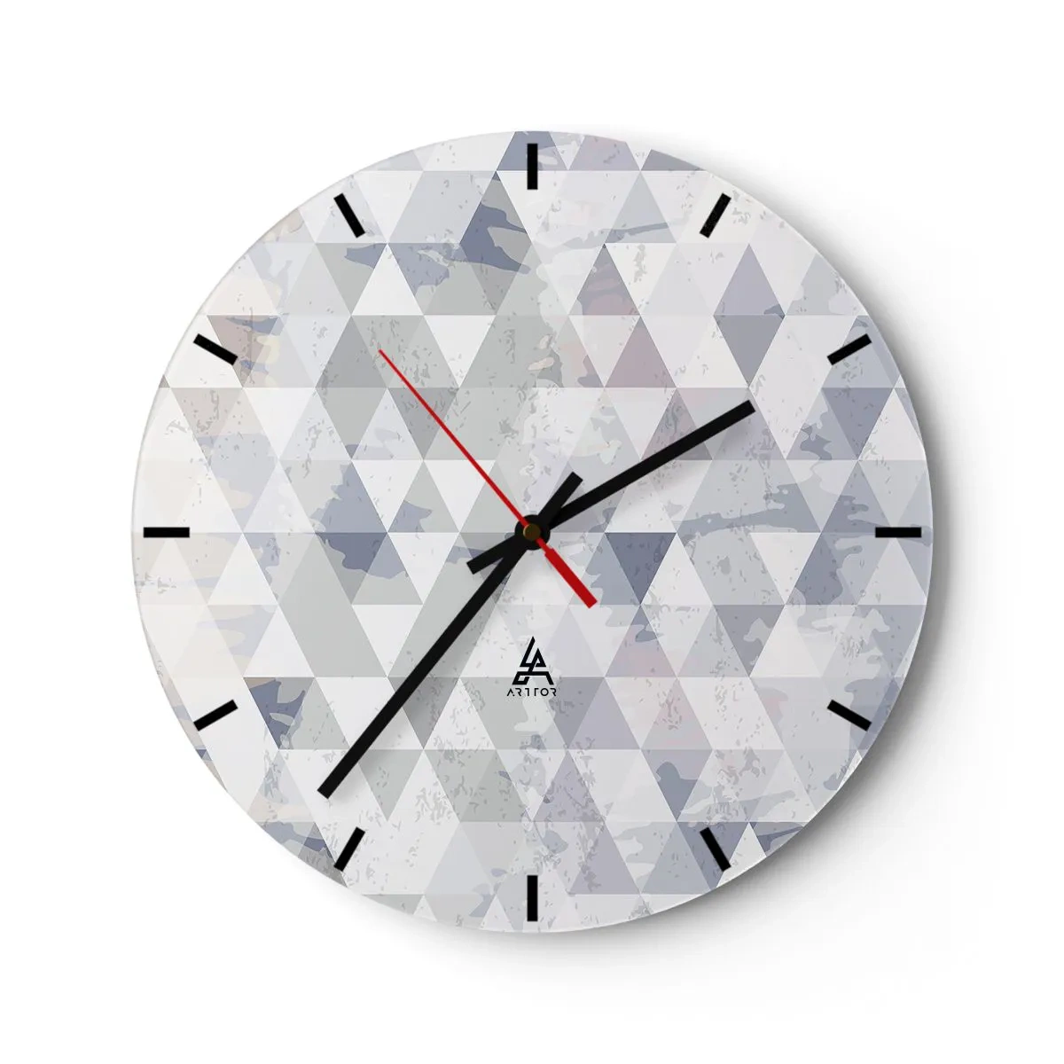 Orologio da parete - Orologio in Vetro - Al ritmo di tre - 40x40 cm