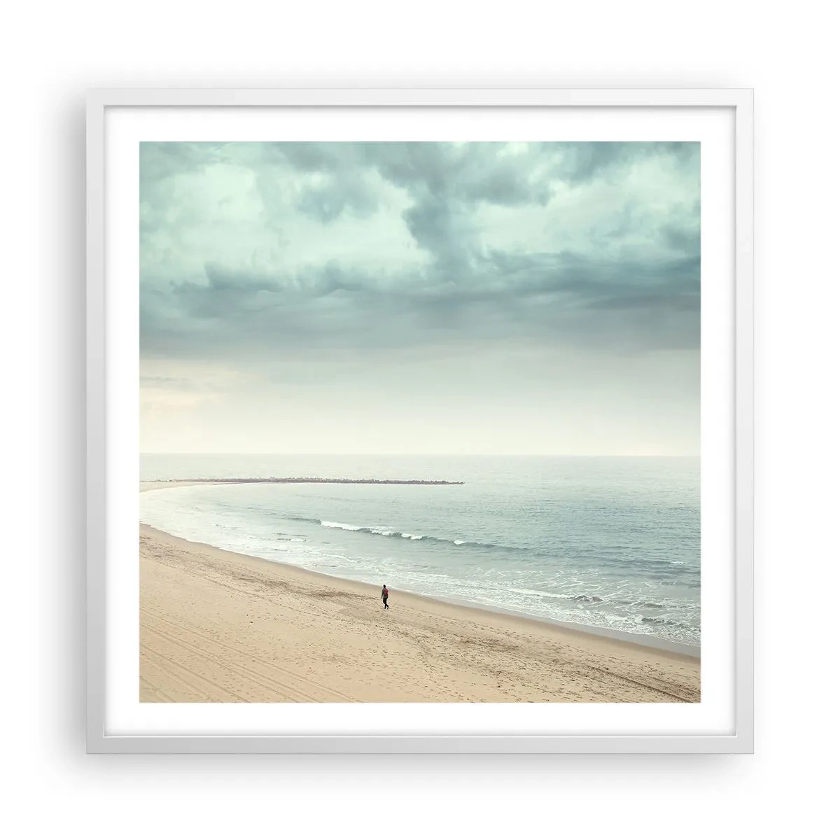 Poster in cornice bianca - Cercando la pace - 60x60 cm