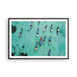 Poster in cornice nera - In gioiosa attesa - 91x61 cm