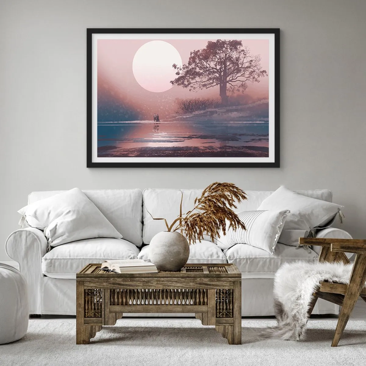 Poster in cornice nera - Meraviglie della notte - 40x30 cm